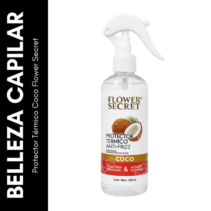 🌴 Protector Térmico Capilar de Coco – Flower Secret